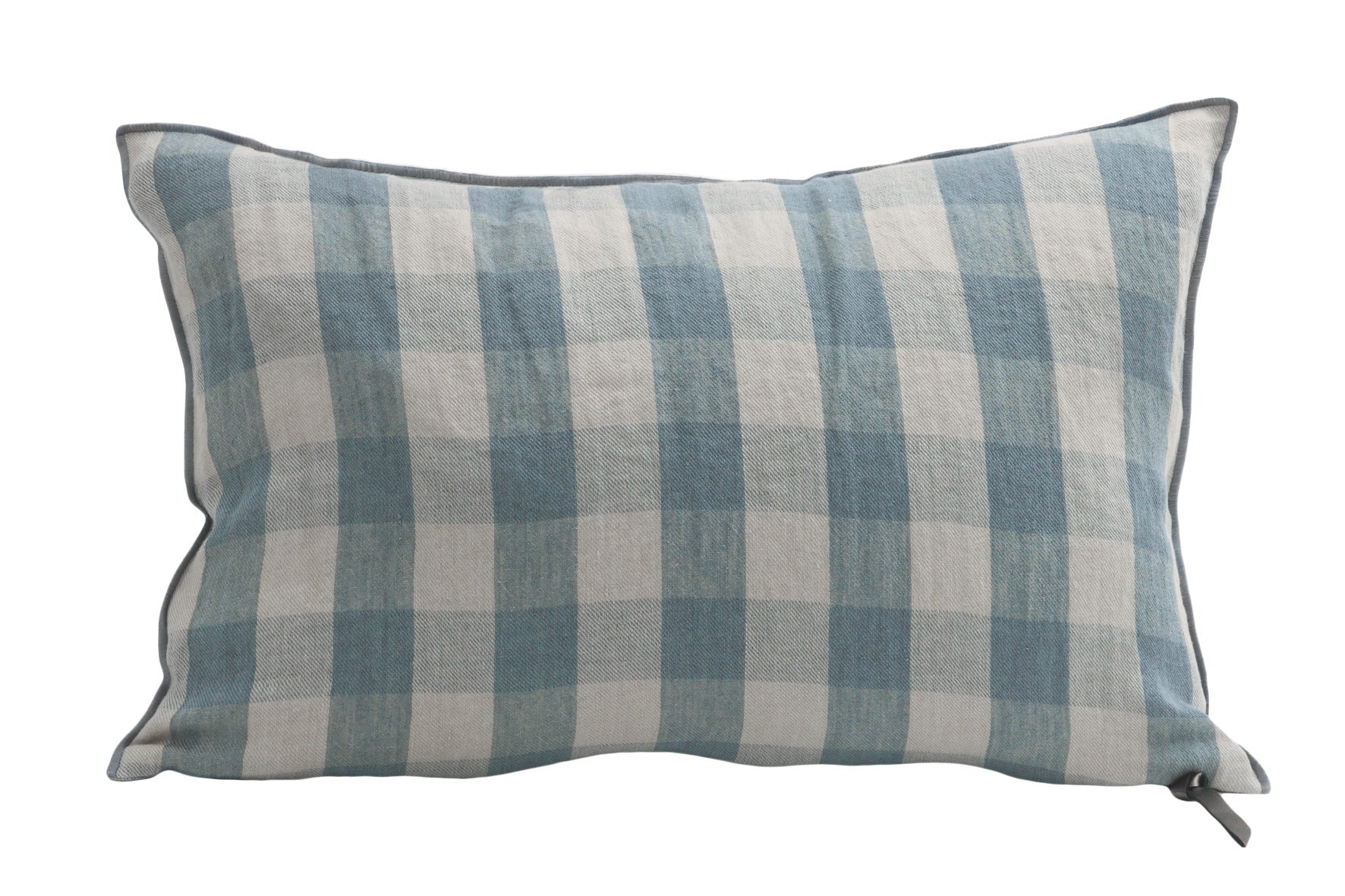 Kissenbezüge Washed Linen Vichy Cottage Maison de Vacances