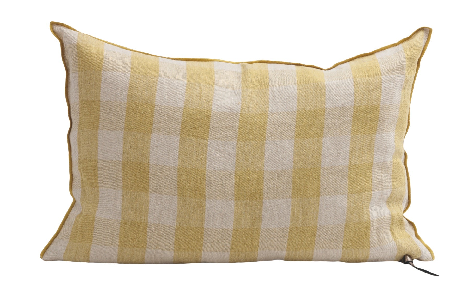 Kissenbezüge Washed Linen Vichy Cottage Maison de Vacances