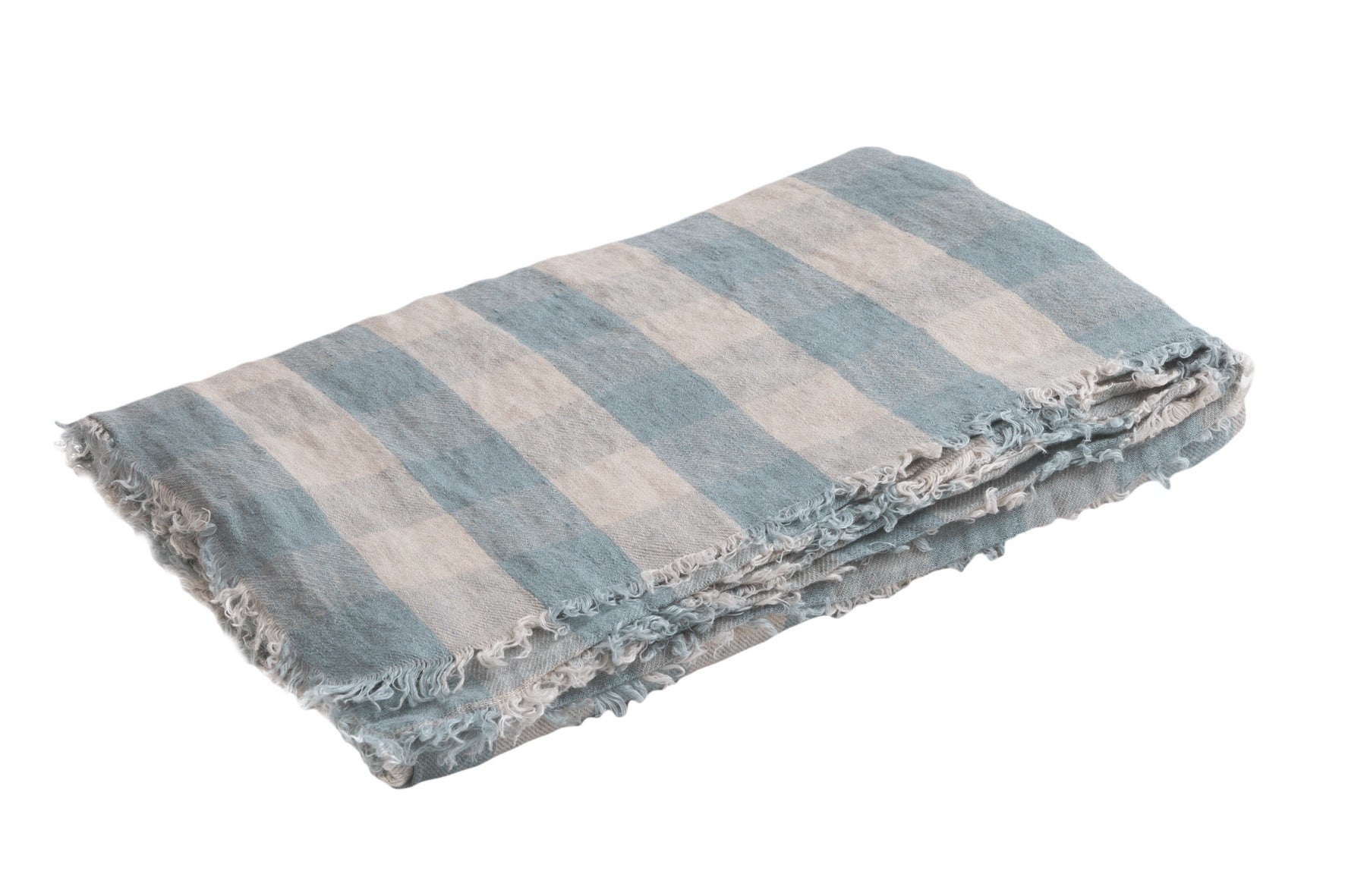 Plaids Washed Linen Vichy Cottage 140x250cm Maison de Vacances