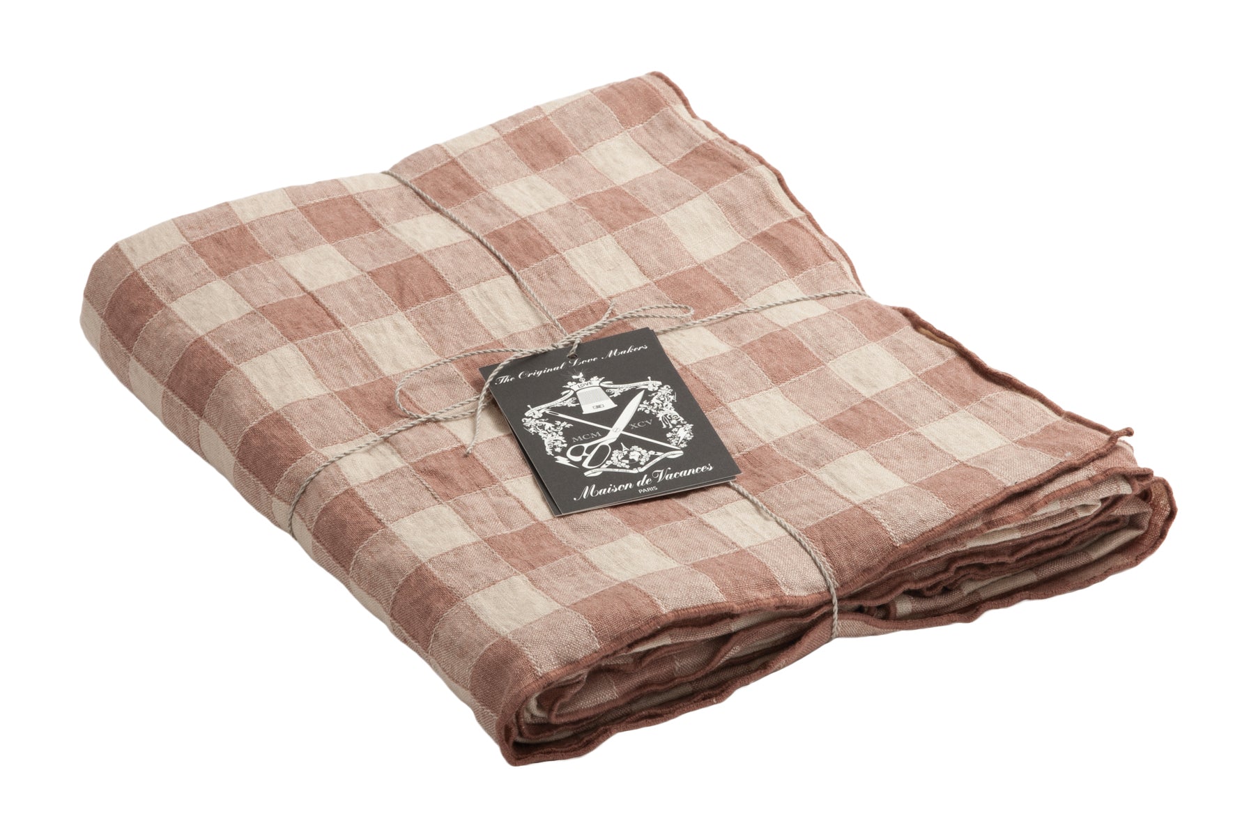 Tischdecken Canvas Vintage Vichy Maison de Vacances