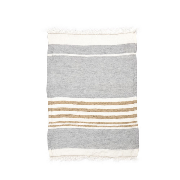 Belgian Towel ASH STRIPE Libeco