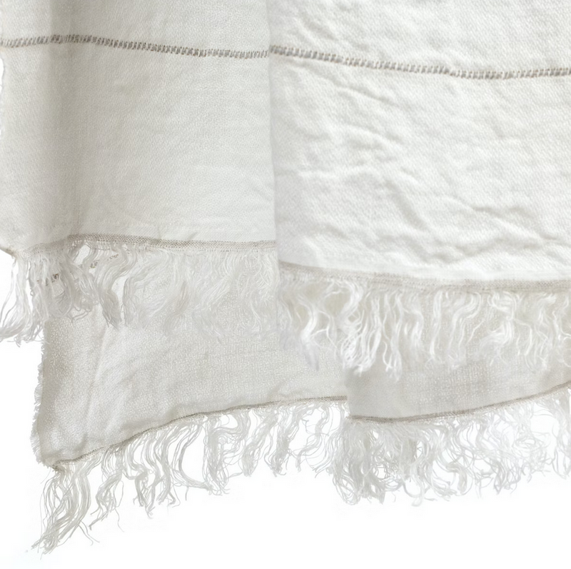 Belgian Towel OYSTER STRIPE Libeco