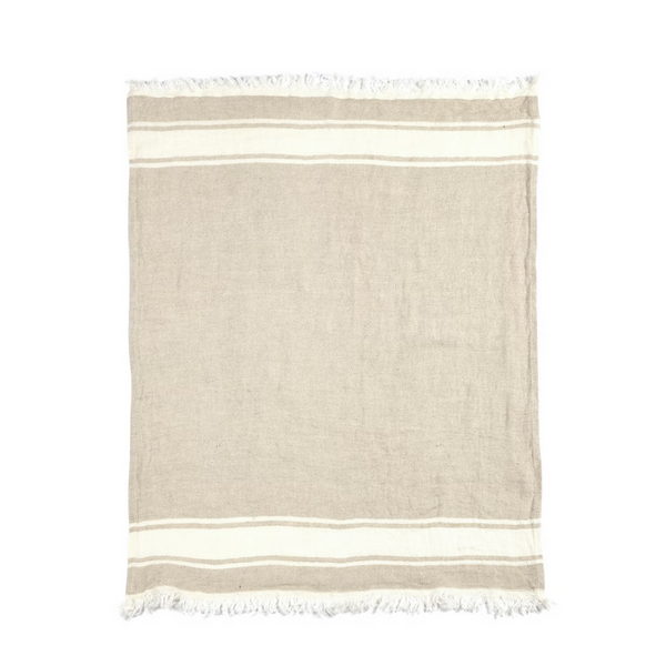 Belgian Towel FLAX STRIPE Libeco