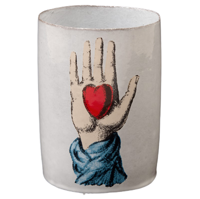 Vase/Becher HEART IN HAND Astier de Villatte