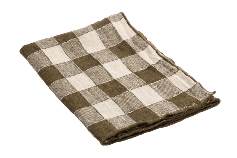 Servietten Canvas Vintage Vichy 43x43 Maison de Vacances