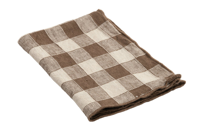 Servietten Canvas Vintage Vichy 43x43 Maison de Vacances